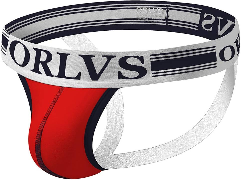 Jockstraps Tanga para hombre, diseño con texto en inglés, Rojo