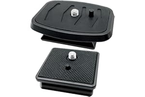 IOUALEY 2 Pack 41mm and 43mm Tripod Quick Release Plate Camera Mounting Adapter, 2 Sizes QR Plate Camera Tripod Ball Head Par