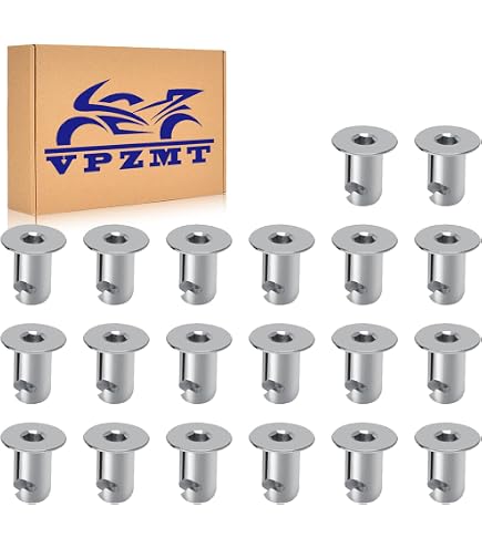 thumbnail image 2 of 10 Pack Dzus Fasteners – Aluminum Slotted Flush Head, Quarter Turn, 7/16” Shaft, Bryke 2 of 4