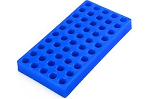 stonylab Sample Vial Rack, 50 Well PP Sample Holder for 1.5-2 ml Chromatography Vials, Durable and Convenient Chromatography 