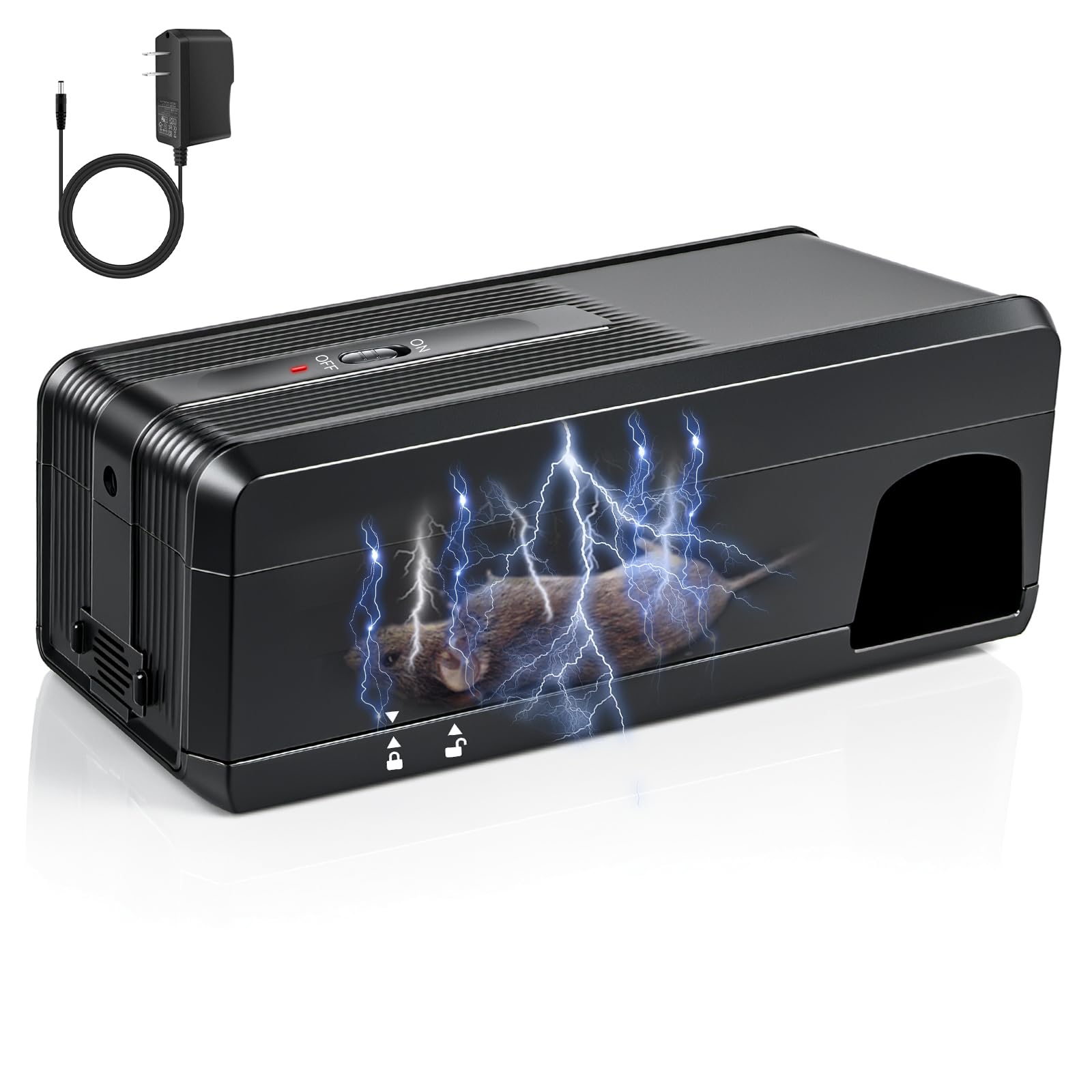 Photo 1 of 2025 Electric Mouse Trap Indoor for Home, Effective Mouse Zapper with Powerful Voltage,No Touch and Reusable Mice Traps for House Indoor Kill, Rodent Control for Kitchens,Supermarket,Restaurant