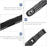 Hemobllo 3.5 Inch HDD Mounting Rails Pair ABS Plastic Tool-Free PC Drive Holder view 5