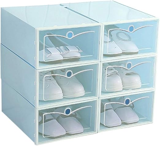Amazon Com Lovehouse21 Foldable Clear Plastic Shoe Boxes