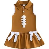 Lulalobinoca Toddler Girl Athletic Dress Sleeveless Ruffle Tank Dresses | Toddler Girl Sports Outfit,Golf Tennis Dress,Sleeveless Polo Shirt Dress,Lapel,Ruffle Hem,Pleated Skirt,Kids Summer Clothes