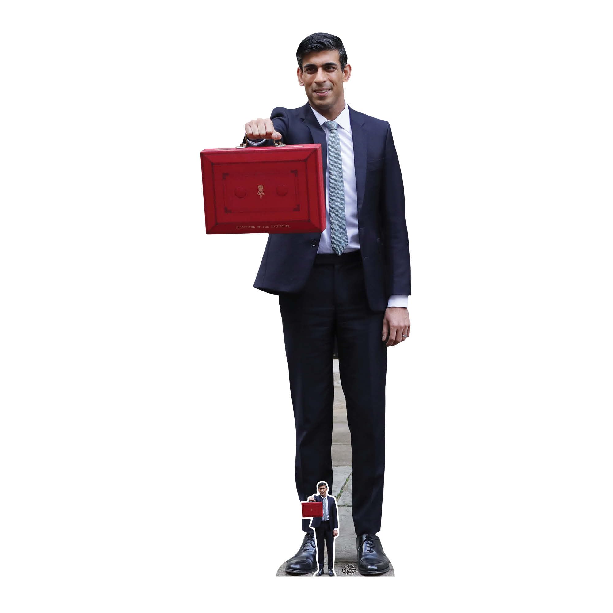 Star Cutouts Ltd CS833 Lifesize Rishi Sunak Cardboard Cutout with Free Mini Standee Perfect for Fans, Friends, Parties & Family, Solid, Multi Colour