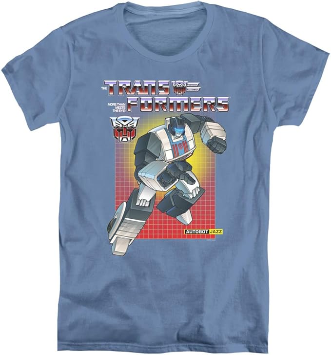 Transformers Womens TShirt Jazz Carolina Blue Tee Clothing