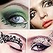10-sheet Temporary Stickers Temporary Transfer Eyeshadow Eyeliner Sticker for Party