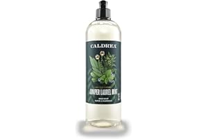 Caldrea Dish Soap, Biodegradable Dishwashing Liquid Made with Soap Bark and Aloe Vera, Juniper Laurel Mint Scent, 16 oz