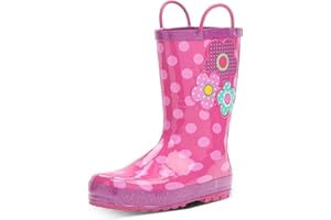 Western Chief Rain Boots with Pull on Handles for Toddlers and Kids - Premium Waterproof Boots for Boys and Girls