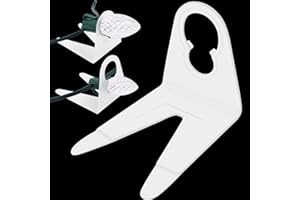 CXLHO Christmas Light Clips 100Pack, Sit-to-Stand Gutter Shingle Tabs Christmas Light Hooks, Work with C7, C9 for Holiday String Light Outdoor, Roof, Rooftop, Roofline, Pack of 100