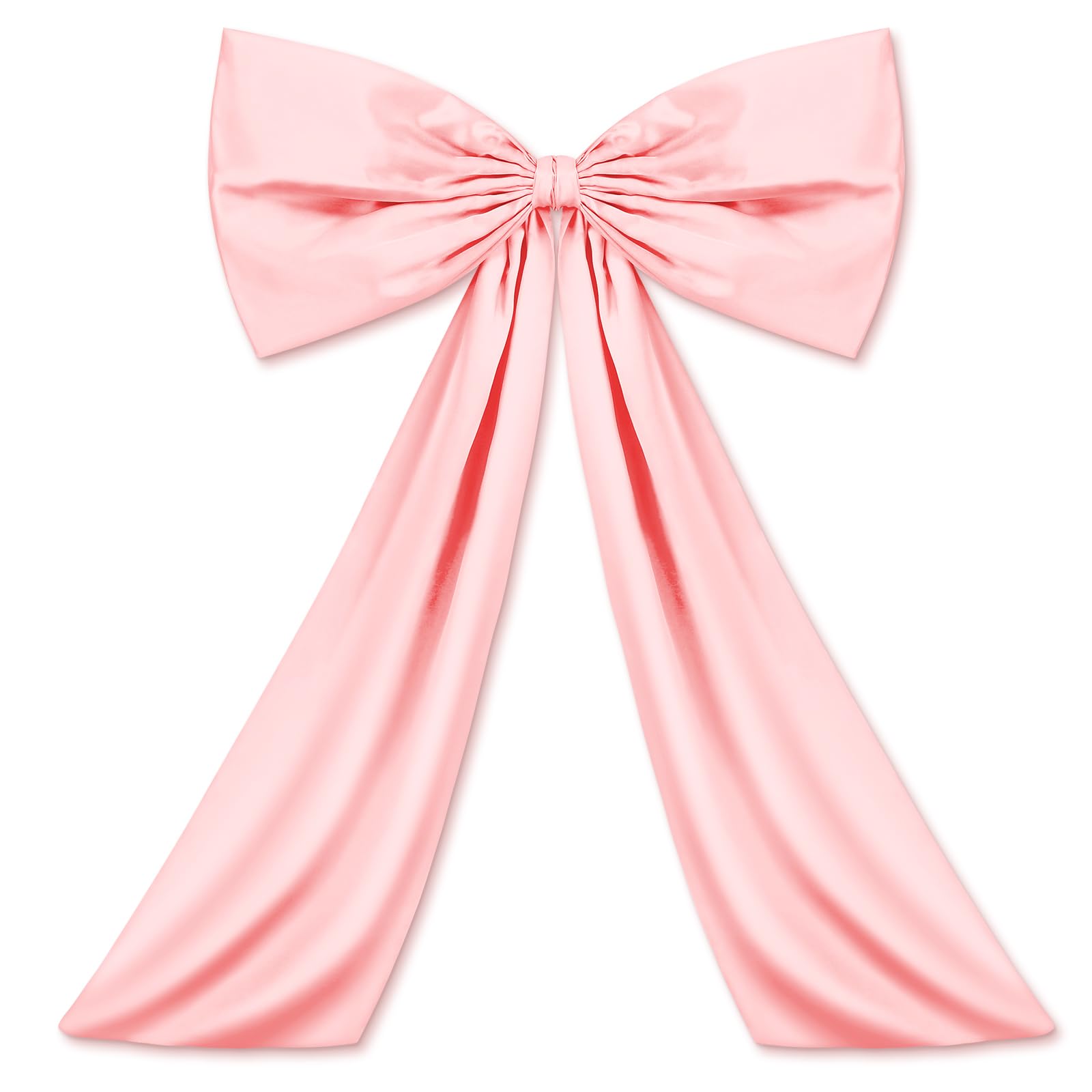 Photo 1 of Wavwavw Bow Decor Large Bow for Room, Coquette Giant Ribbon Tie for Birthday Party Backdrop Wall Decor(Pink,24 x 36 Inches)