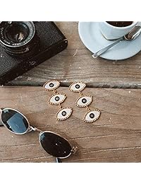 DoubleNine - Pendientes colgantes de ojo malvado, estilo vintage, diseño de Halloween