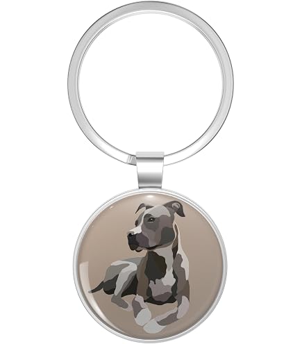 3D Printed Pitbull Dog Keychain - 3D Printed Articulating Fidget