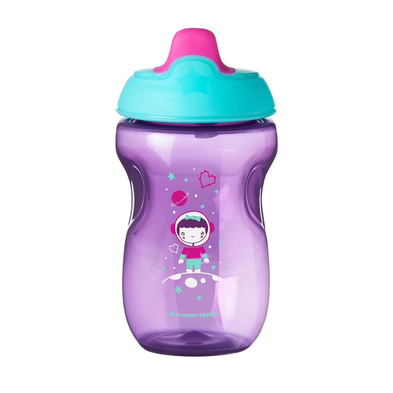 Tommee Tippee Non-Spill Toddler Sippee Cup, 9+ Months, 10 Oz, 3 Count, Girl, Pink/Purple/Green : Baby