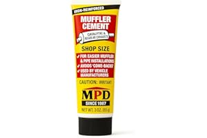 MPD Muffler Cement Putty – 16 oz | Seals Exhaust Leaks, Cracks & Holes | Heat Resistant Up to 2000°F | Easy Application for Automotive Repairs (Pack of 1)