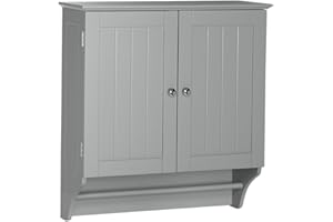 RiverRidge Ashland Collection Two-Door Wall, Gray Cabinet,Grey