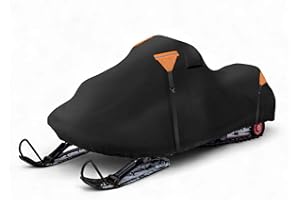 FUELHOOD Snowmobile Cover Windproof Sled Ski Cover 420D Sturdy Oxford Fabric Freeze-Resistant for Polaris for Ski-Doo for Arc