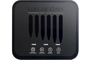 XINRUISEN Mirror Alloy Collar Stays - 3 Sizes (2.1/2.5/2.75") - Luxury & Durable, Essential for Men's Shirts