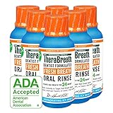 TheraBreath Dentist Recommended Fresh Breath Oral Rinse, Icy Mint Flavor, 3 Ounce Trial and Travel Size (Pack of 6)