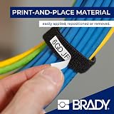Brady BradyGrip M210/M211 Print-on Hook Material 6.35mm x 6.40m Black on White view 4