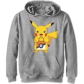 Pokemon Boys Pika Treat Youth Pullover Hoodie, Athletic Heather, Youth X-Large