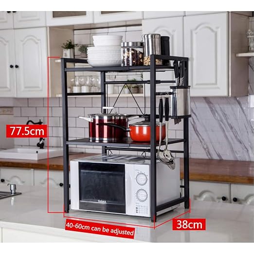 ZXCC Acero Inoxidable Expandible Estantería De Microondas, Cocinas ...