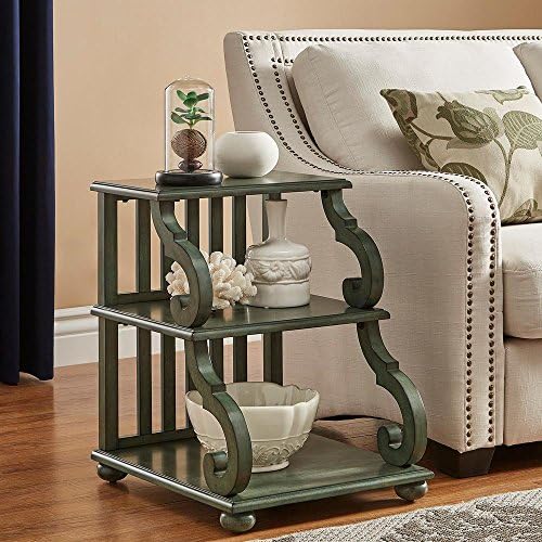 Kelsey Tiered Accent Table (Aqua)