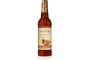 JORDAN'S SKINNY MIXES Jordan's Skinny Syrups Sugar Free Coffee Syrup, Maple Bourbon Pecan Flavor Drink Mix, Zero Calorie Flavoring for Chai Latte, Protein Shake, Food and More, Keto Friendly, 25.4 Fl Oz, 1 Pack