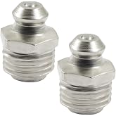 Hordion 20pcs M10 Hydraulic Grease Fitting, 10mm x 1mm Male Thread | Zerk Fitting Nipple Nozzle