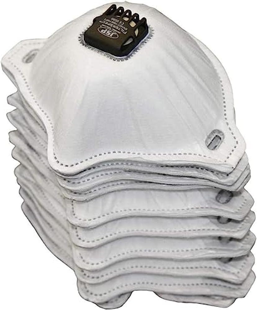 JSP Filterspec Valved Replacement FFP2 Filters Black/Clear Box of 10