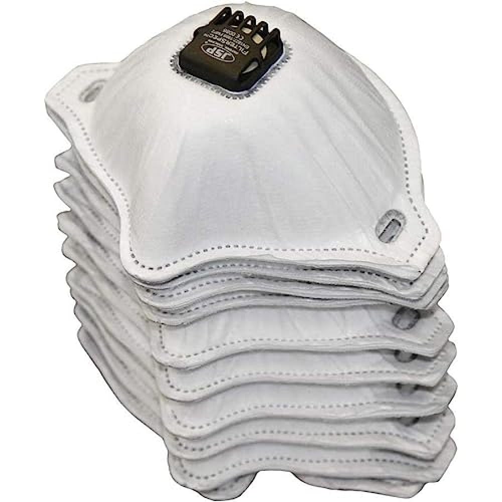 JSP Filterspec Valved Replacement FFP2 Filters Blk/Clr Box of 10 (ASG02B-101-100)