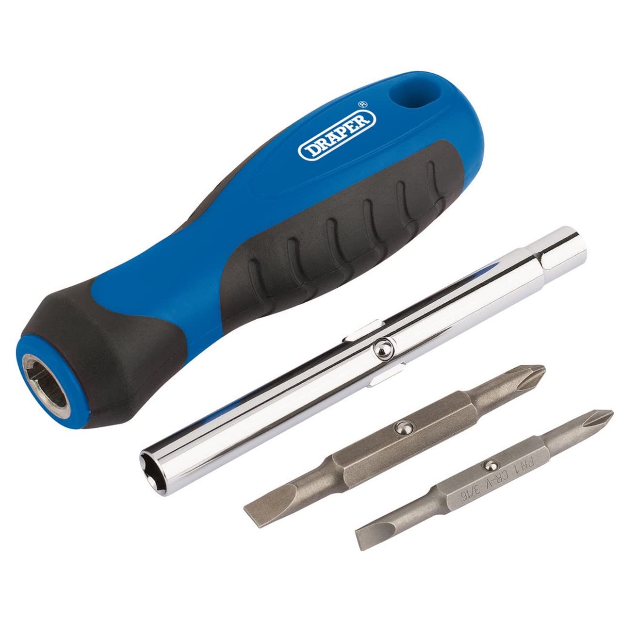 Draper 63672 Plain Slot/PZ Type 6 in 1 Screwdriver Set
