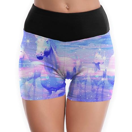 Xia Wuey Dream Unicorn Womens Gym Yoga Short #womens #running #shorts #with #pockets Xia Wuey Dream Unicorn Womens Gym Yoga Short