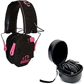 Walker's Razor Slim Electronic Shooting Hearing Protection Muff (Sound Amplification and Suppression) with Protective Case