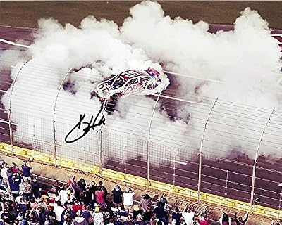 AUTOGRAPHED 2013 Kevin Harvick #29 Budweiser Racing CHARLOTTE WIN (Patriotic Burnout) Signed 8X10 NASCAR Glossy Photo with COA