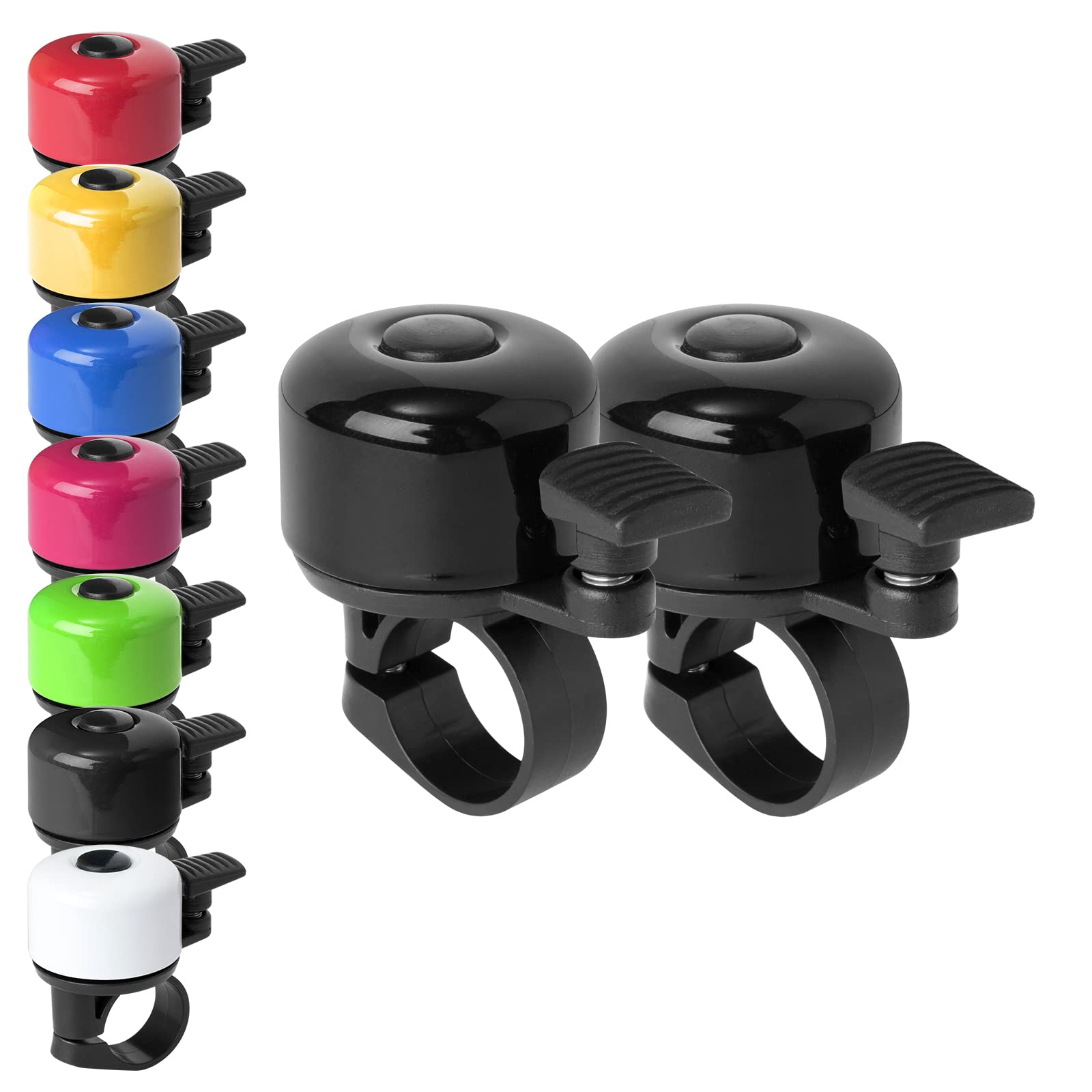 Binudum Bike Bell with Loud Melodious Sound Classic Mini Bicycle Bell for Kids Adults Bike Horn for Road, Mountain Bike for Scooter, MTB, BMX