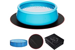 HOLDCOVER 15 FT Round Pool Liner Pad for Above Ground Swimming Pool, Under Pool Floor Liner Underlayment Pad, Outdoor Pool Mat for Above Ground Pool Pad, Prevents Punctures Pool Mat Protector Tarp