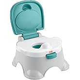 Fisher-Price™ 3-in-1 Toddler Toilet Training Potty Chair and Step Stool, with Removable Toilet Ring