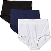 Warner's Women's Blissful Benefits No Muffin Top 3 Pack Brief Panty