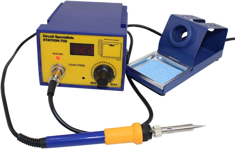 CSI Station75D Digital Temperature Control Soldering Station Powerful 75W Iron