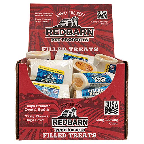 (10 Pack) Redbarn Small Cheese & Bacon Filled Bones
