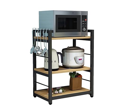 LPYMX Estante de la Cocina, Estante del Horno de microondas Estilo ...