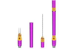 CLNYRWCB Cigar Punch Tool, 4 in 1 Cigar Unclogging Pin Set with 2 Cigar Punch, Cigar Draw Enhancer Tool Easy Cutting of Blocked Cigars, Cigar Tools and Accessories with Gift Box, Suitable for All Size Cigar