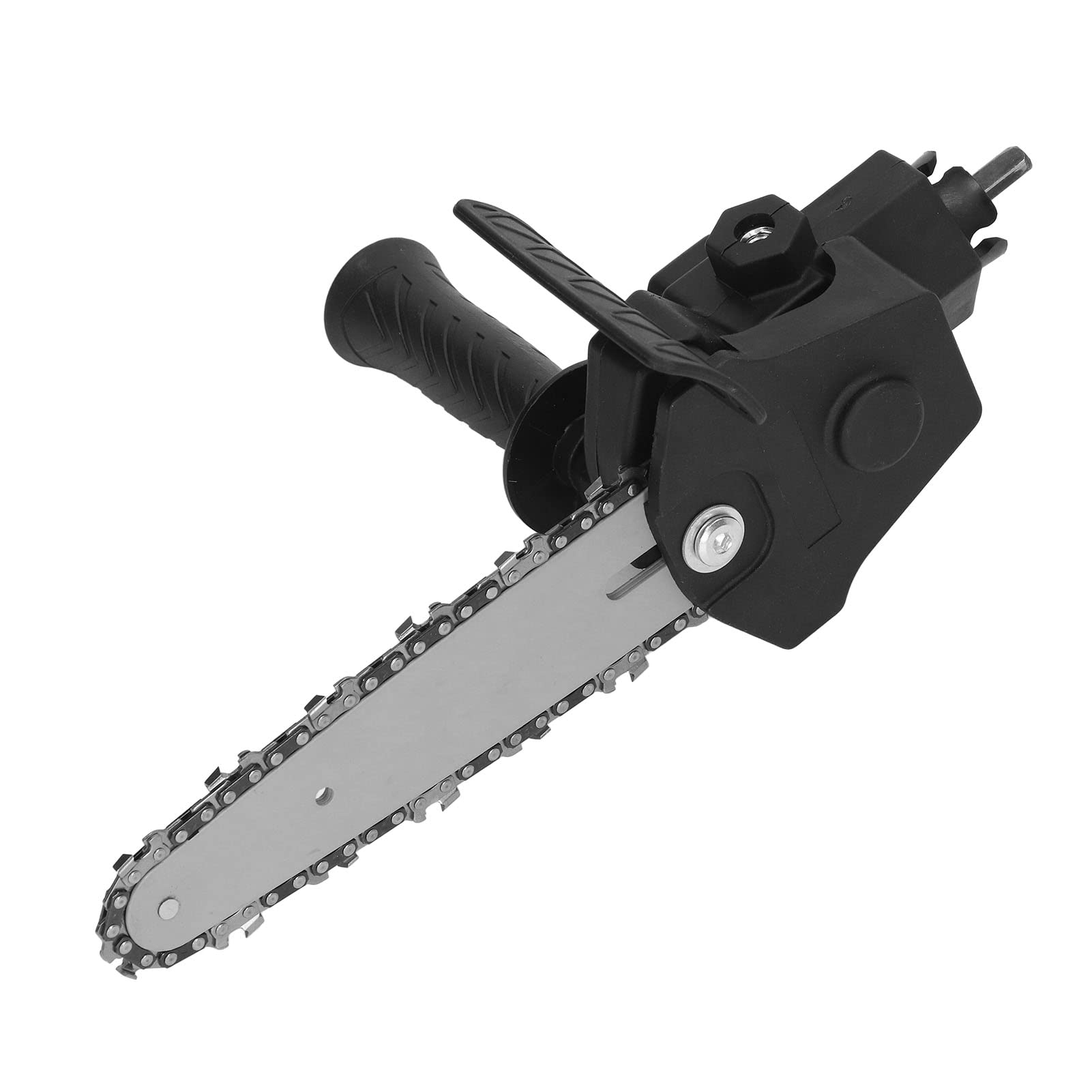 Dioche Chainsaw Adapter for Drill, Reciprocating Saw Cordless, Saw Conversion Head Adapter Stainless Steel Plastic Handle Easy Assembly Electric Drill to Saw Adapter for DIY (for 6in Electric Drill)