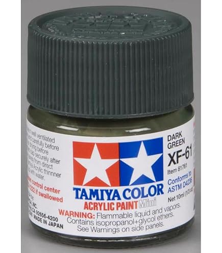 ☆TAMI☆ Amazon.com: TAMIYA Acrylic XF70 Dark Green TAM81370 Plastics Paint