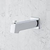 Signature Hardware 953988 FundamentALL 7-5/16" Diverter Tub Spout with Square Flange - Chrome