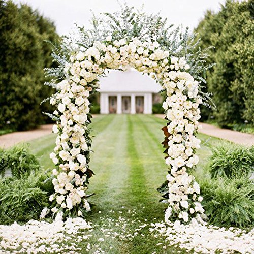 Mallofusa Metal Army Green Wedding Garden Arch Bridal Party
