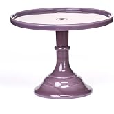 Mosser Glass Eggplant 9 Inch Cake Plate