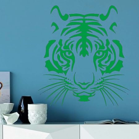 zqyjhkou Tiger Head Animal Pattern Pegatinas de Pared para Sala de ...