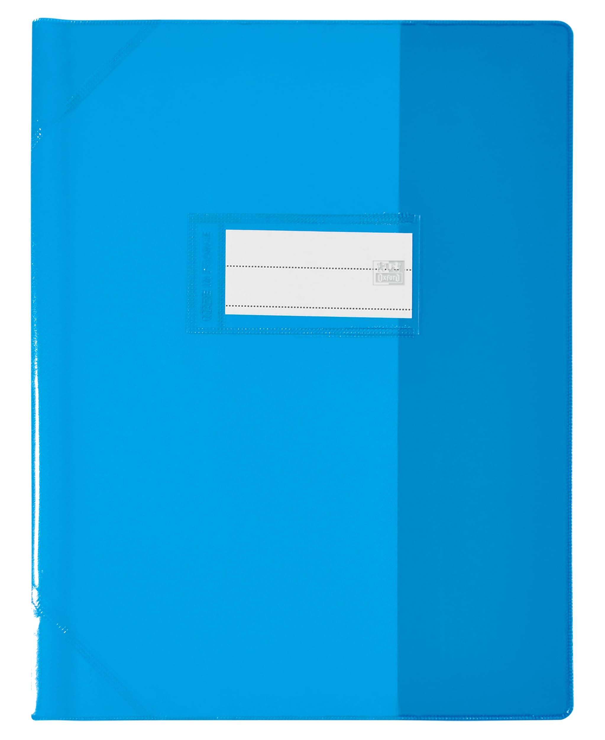 OXFORD 25 Strong Line PVC Notebook Covers 17 x 22 cm Translucent 15/100 Blue